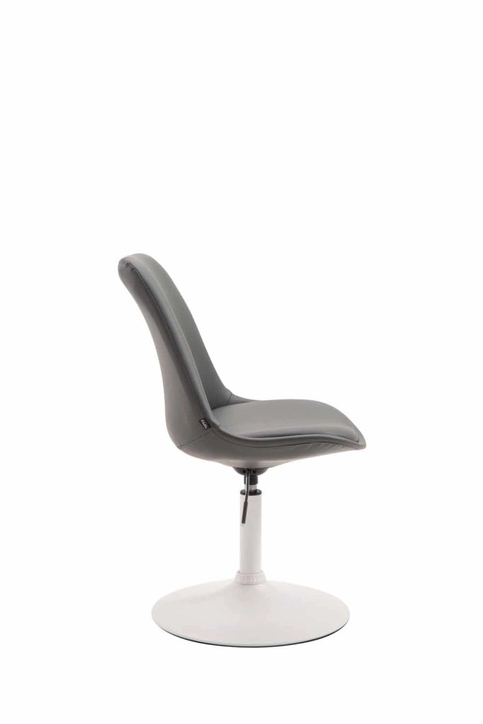 Sedia da pranzo MAVERICK in similpelle grigio,bianco