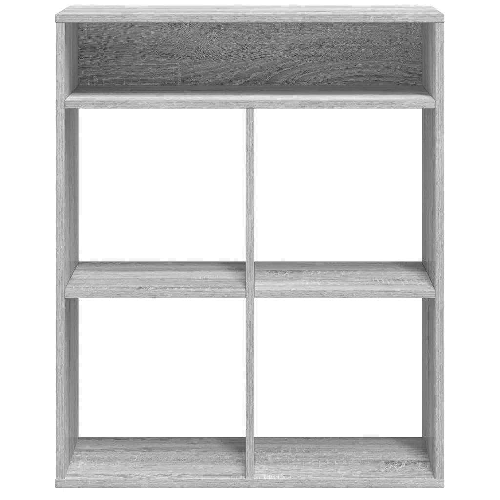 Libreria Grigio Sonoma 66x31x80 cm in Legno Multistrato 860297