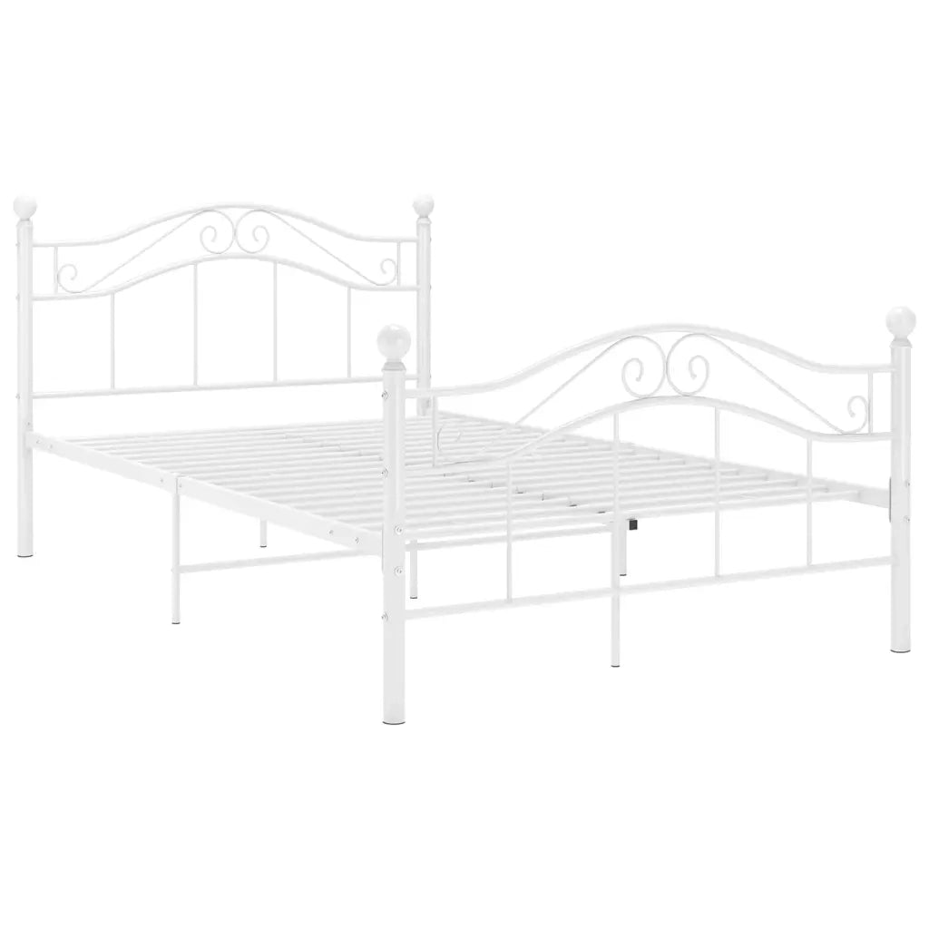 Giroletto-Struttura Letto Bianco in Metallo 120x200 cm 294408