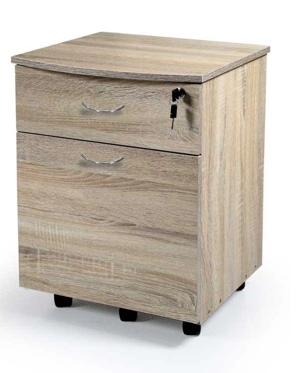 GAIA CASSETTIERA CON SERRATURA A 2 CASSETTI 42 X 40 X 55 IN COLORE ROVERE