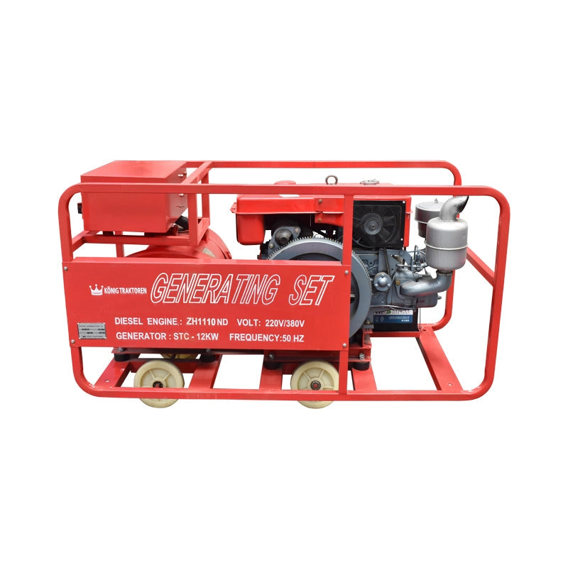 Generatore elettrico 12kw 220/380v ZH1110 motore diesel, generatore STC-12KW Konig Traktoren