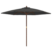 Ombrellone da giardino con palo in legno 299 x 240 cm antracite 02_0008334