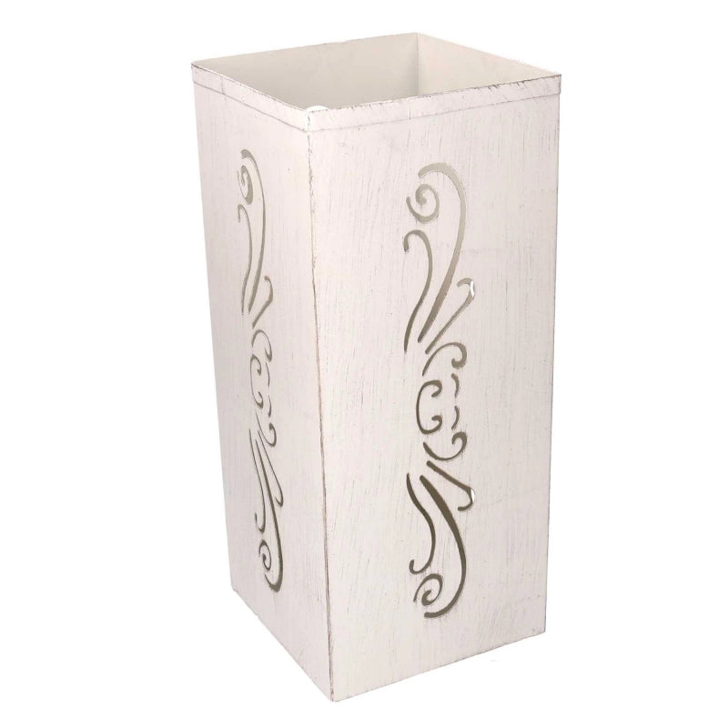 Portaombrelli metallo crema quadro cm 20,5x20,5h48