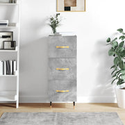 Credenza-Buffet-Armadio da cucina Grigio Cemento 34,5x34x90 cm in Legno Multistrato 222703