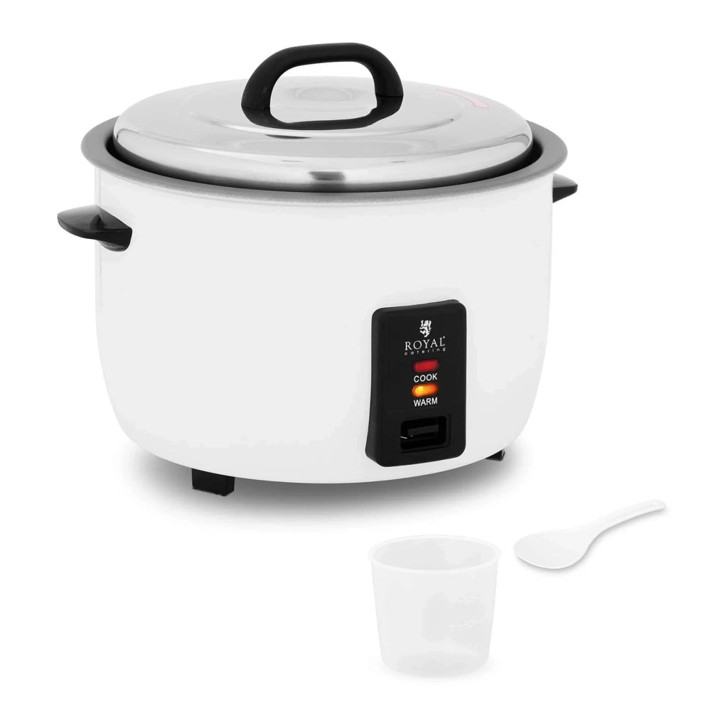 Risottiera vaporiera cuociriso elettrica 1950 watt 13 litri corpo in acciaio inox pentola in alluminio antiaderente misurino e cucchiaio 14_0003947
