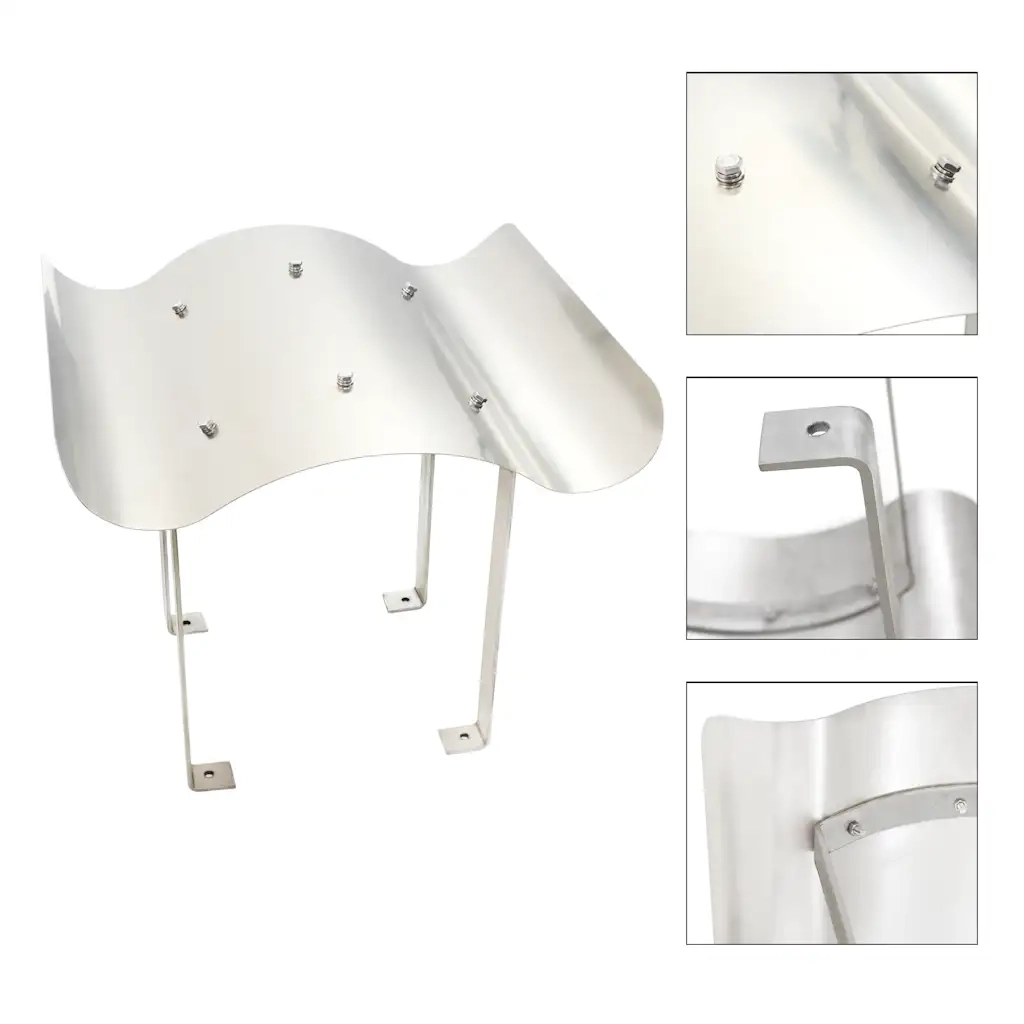 Comignolo per Canna Fumaria in Acciaio Inossidabile Argento cod mxl 66368