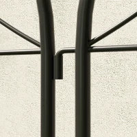 Supporto per Piante Rampicanti con Motivo, Set di 2 Tralicci da Giardino per Vite, Fiori, Verdure, in Metallo, 50 x 150 cm, Nero