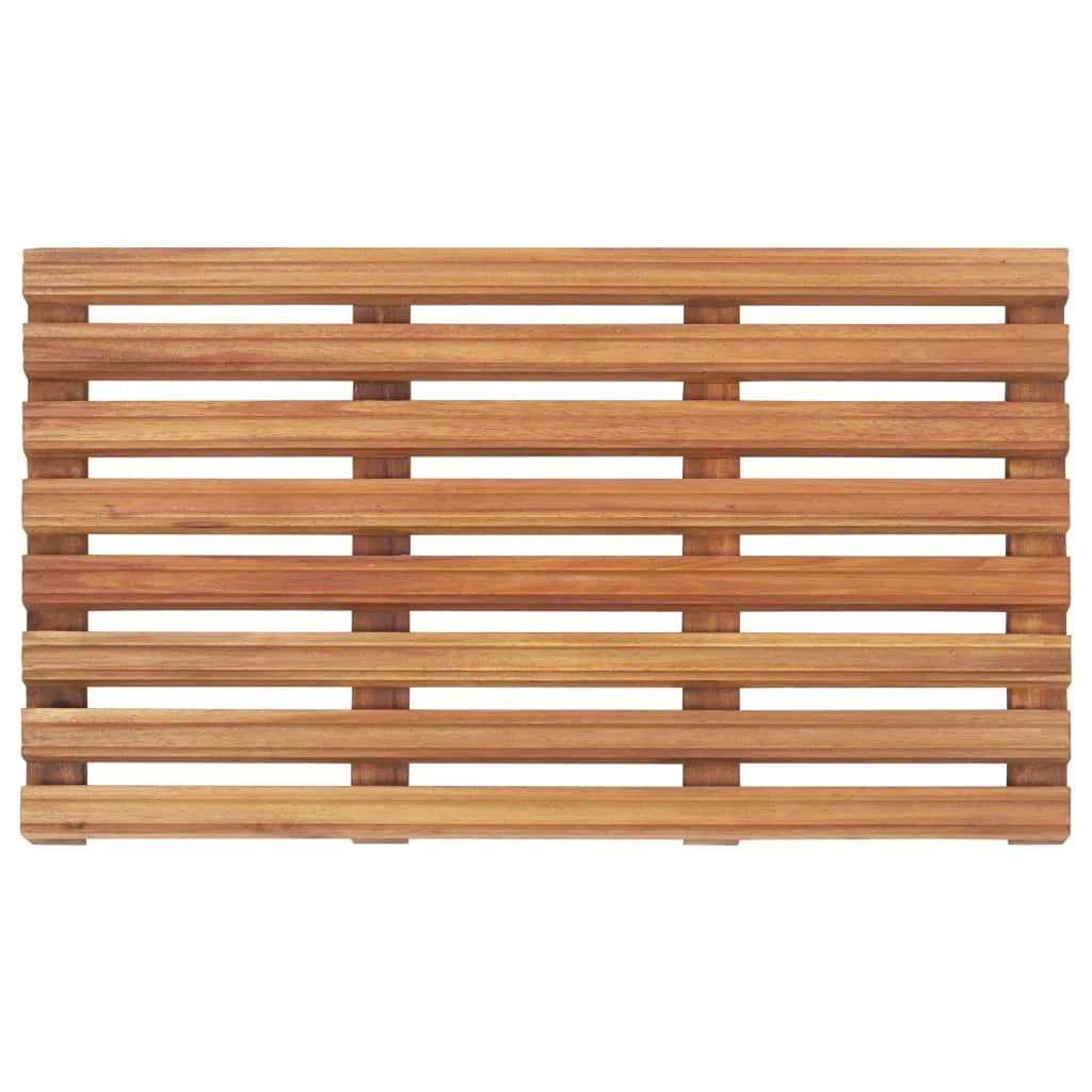 Tappeto da bagno 2 pezzi in legno massello di acacia 56 x 37 cm 02_0005666