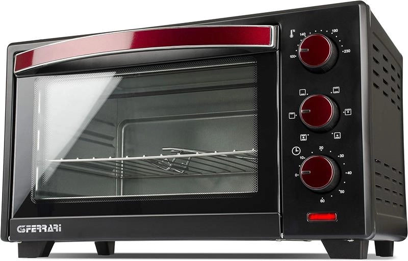 GFERRARI FORNO ELETTRICO 3 FUNZIONI DI COTTURA CAPACITÀ 20 LT COLORE NERO 1380W