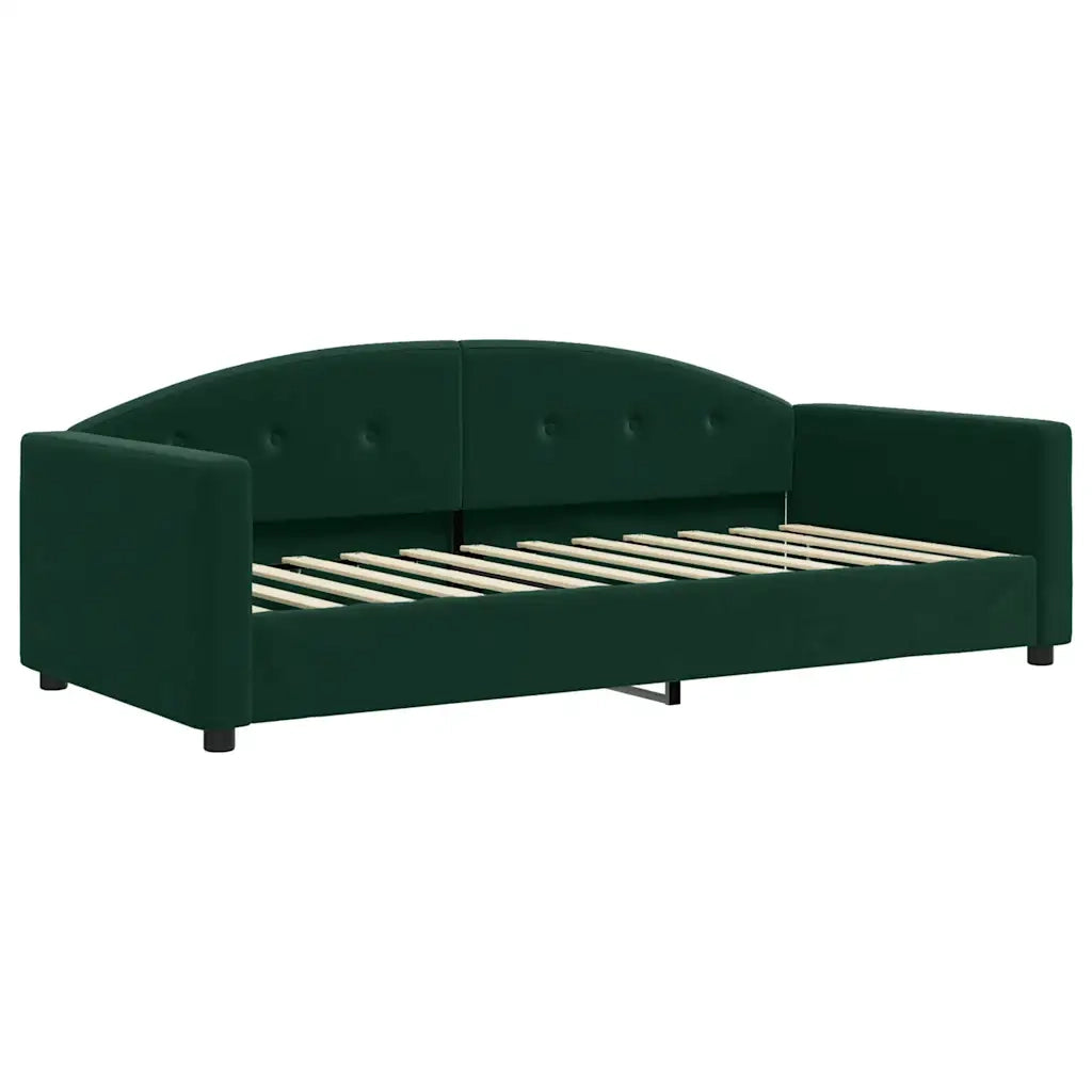 Letto da Giorno Verde Scuro 90x200 cm in Vellutocod mxl 129777