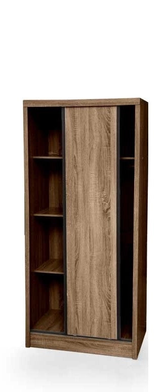ARES ARMADIO IN LEGNO CON ANTE SCORREVOLI 84 X 56 X 187 CM COLORE NOCE
