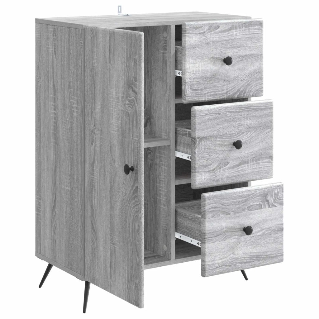 Credenza Grigio Sonoma 66 x 34,5 x 90 cm Legno ingegnerizzato
