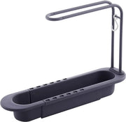 Organizzatore per Bacinella Estensibile - Sostegno per Asciugamani e Sapone Telescopico - Rullo per Cucina con Sostegno - Cassetto per Cucina con Sostegno per Sponze e Sapone - Rullo per Sponze con Sostegno per Cucina