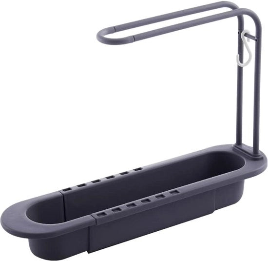 Organizzatore per Bacinella Estensibile - Sostegno per Asciugamani e Sapone Telescopico - Rullo per Cucina con Sostegno - Cassetto per Cucina con Sostegno per Sponze e Sapone - Rullo per Sponze con Sostegno per Cucina