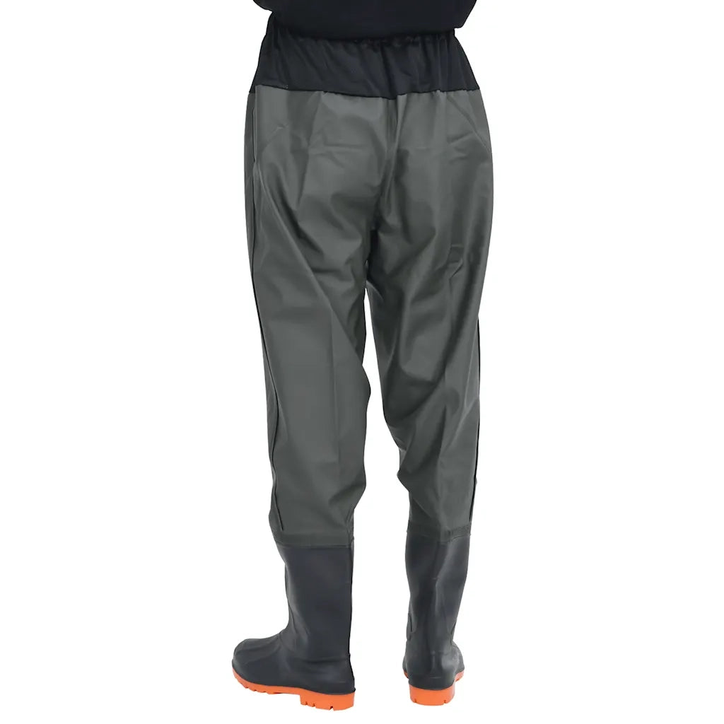 Wader da Pesca alla Vita con Stivali Verde Scuro Taglia 45 4017015