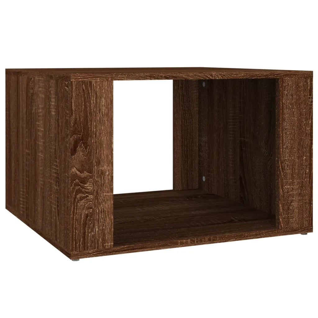 Comodino Rovere Marrone 57x55x36 cm in Legno Multistrato 816559