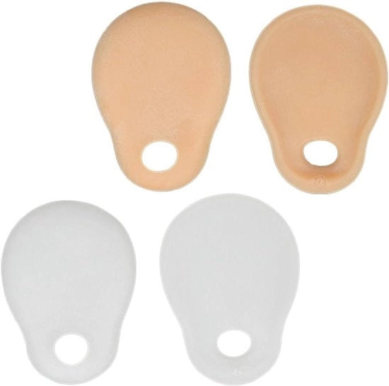 Set di 4 Teenspreiders per Hamertenen - Protezione e correzione dei piedi - Teenspreider in silicone per il trattamento delle dita dei piedi che si sovrappongono - Scala per gelato