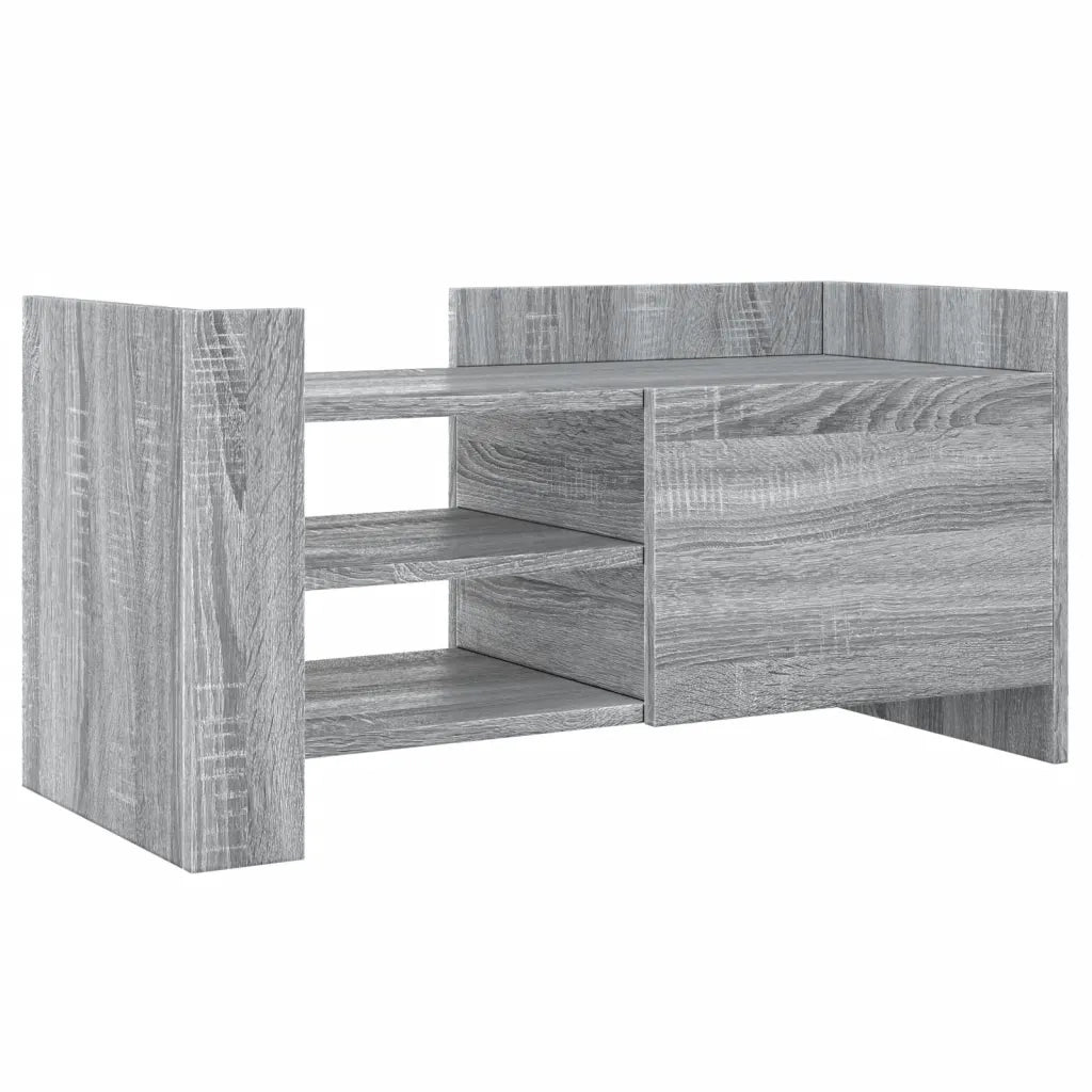 Mobile Porta TV Grigio Sonoma 80x35x40 cm in Legno Multistrato
