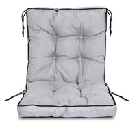 AIO FACTORY Cuscino per sedia da giardino 50x50x50 cm impermeabile grigio scuro