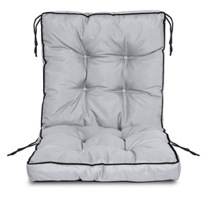 AIO FACTORY Cuscino per sedia da giardino 50x50x50 cm impermeabile grigio scuro