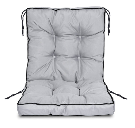 AIO FACTORY Cuscino per sedia da giardino 50x50x50 cm impermeabile grigio scuro