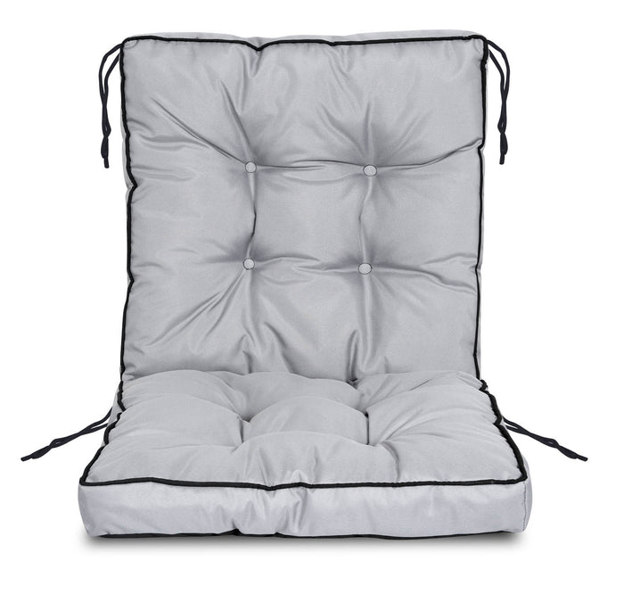 AIO FACTORY Cuscino per sedia da giardino 50x50x50 cm impermeabile grigio scuro