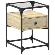 Comodino | Armadio da Notte | Mobiletto da notte Rovere Sonoma 40x40x55 cm in Legno Multistrato