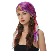 Cappello estivo - Tulband - Sciarpa pre-assemblata - Chemo - Leggero - 100% Poliestere - Uno Taglia - Cappello per capo