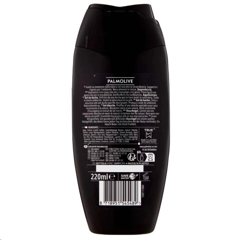PALMOLIVE BAGNOSCHIUMA 220 ML NATURALS MEN REFRESHING CORPO E VISO 3 IN 1 OKY