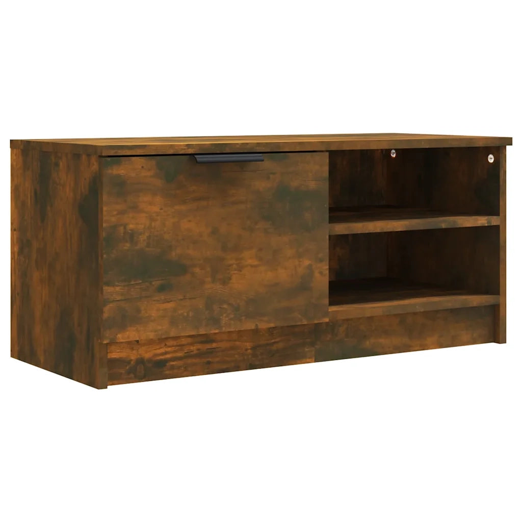 Mobili TV 2 pz Rovere Fumo 80x35x36,5 cm in Legno Multistrato 817118