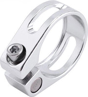 Zadelpen per bicicletta da corsa e mountain bike, 28.6mm, 31.8mm, 34.9mm, clip-on, regolazione fissa, zetel vaststelling, per bicicletta da corsa e mountain bike, con busso di fissaggio, in alluminio anodizzato.