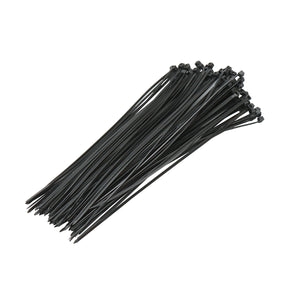 Fascetta, collare in plastica nero 2,5 × 200 mm, 100 pezzi/set Breckner Germany