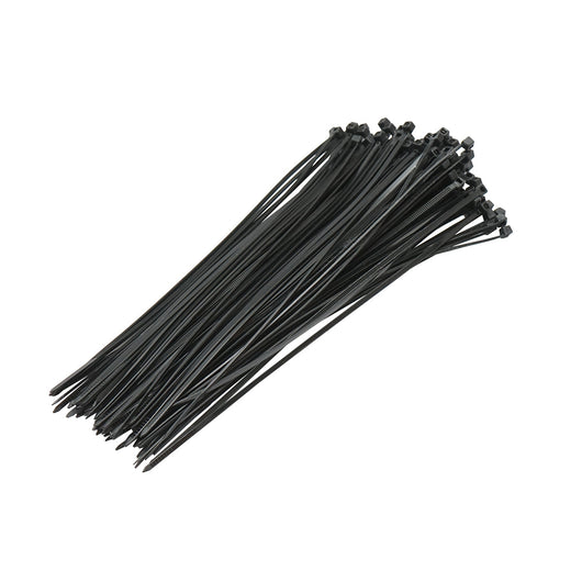 Fascetta, collare in plastica nero 2,5 × 200 mm, 100 pezzi/set Breckner Germany