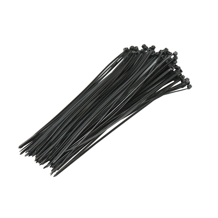 Fascetta, collare in plastica nero 2,5 × 200 mm, 100 pezzi/set Breckner Germany