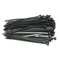 Fascetta, collare in plastica nero 7,6 × 200 mm, 100 pezzi/set Breckner Germany