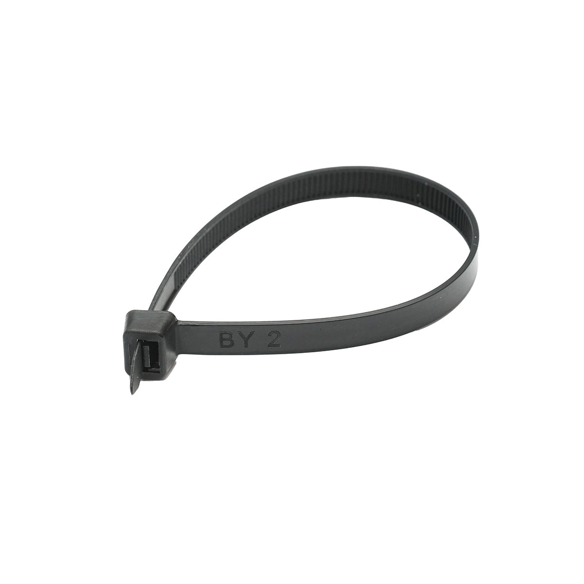 Fascetta, collare in plastica nero 7,6 × 200 mm, 100 pezzi/set Breckner Germany