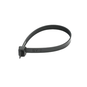 Fascetta, collare in plastica nero 7,6 × 200 mm, 100 pezzi/set Breckner Germany