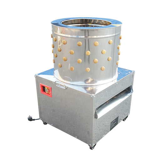 Spiumatrice per pollame in acciaio inox 1500W, 220V, capacità massima 4 polli, 157 dita, 180 giri/min, IP68.