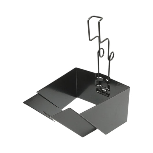 Supporto per cuneo ruota in acciaio nero