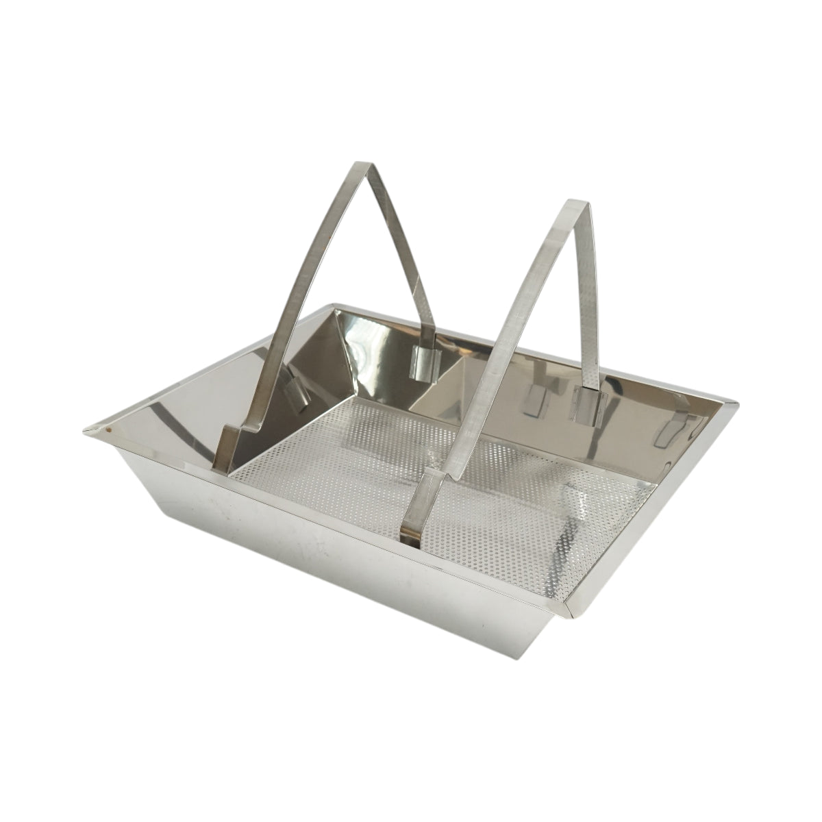 Vassoio disopercolatore con setaccio in acciaio inox 520x415x110mm