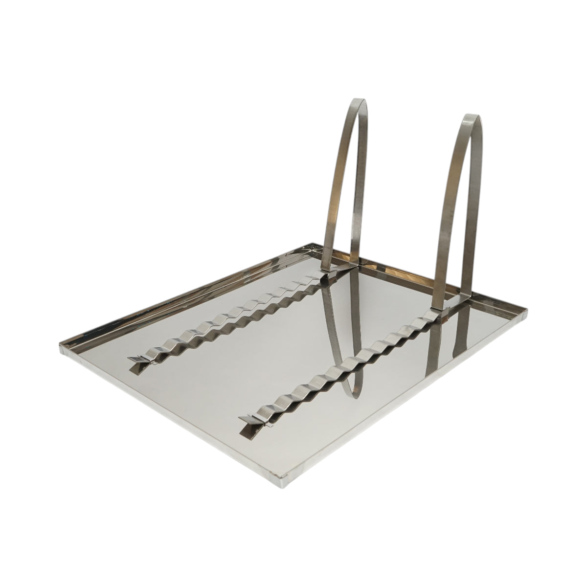 Vassoio disopercolatore con setaccio in acciaio inox 520x415x110mm