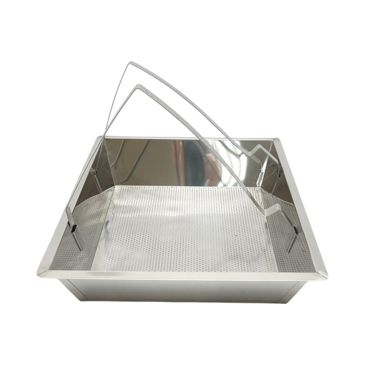 Vassoio disopercolatore con setaccio in acciaio inox 520x415x110mm