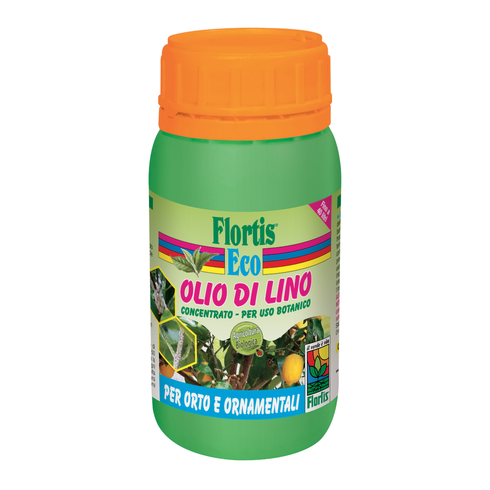 OLIO DI LINO Insetticida BIOLOGICO PER COCCINIGLIA 200 ML FLORTIS