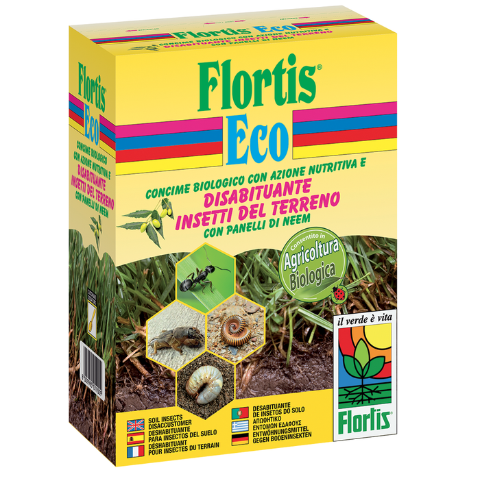 CONCIME REPELLENTE DISABITUANTE PER INSETTI del terreno 1500 GR FLORTIS