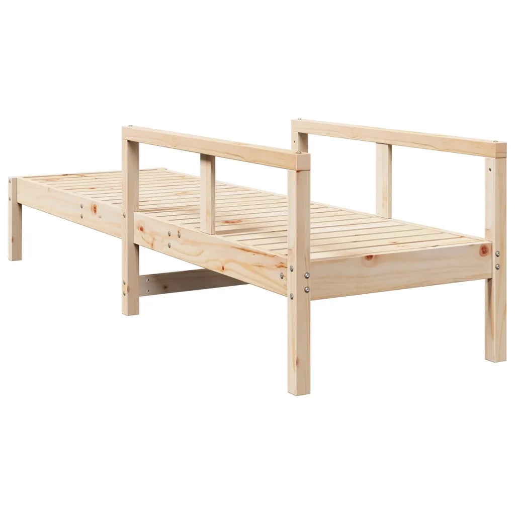 Lettino Prendisole | Sdraio da giardino | Lettino da sole 199,5x62x55 cm in Legno Massello di Pino