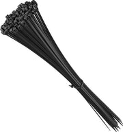 Caviatori Extra Lunghe per Uso Intenso - 540mm x 76mm - Cinture di Nylon UV-Resistenti - Gestione dei Cavi Interna ed Esterna - Nero 100 Pezzi