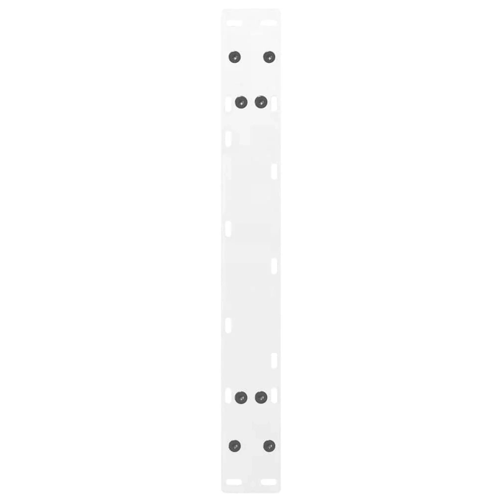 Set di 2 gambe per tavolino da caffè a forma di A con piedini regolabili 70 x 31 cm acciaio bianco 02_0057105