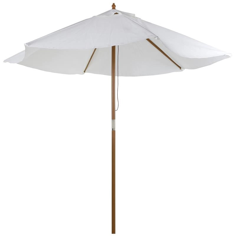 OMBRELLONE DA GIARDINO 2.5 X 2.3 M BIANCO CREMA