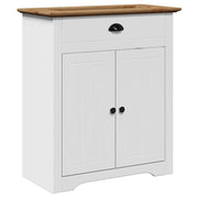Elegante mobiletto per il bagno in stile retrò 70 x 35 x 80 cm in legno di pino bianco 02_0057683