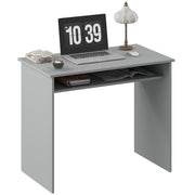 Scrivania per computer con ripiano ¨C Minimal ¨C 90x50x74 cm grigio